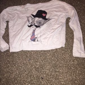 Long sleeve crop top